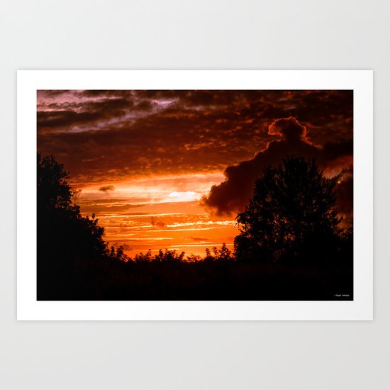 Fire In The Sky Art Print