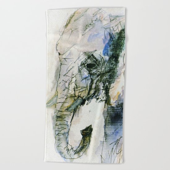 Elephant Queen Beach Towel