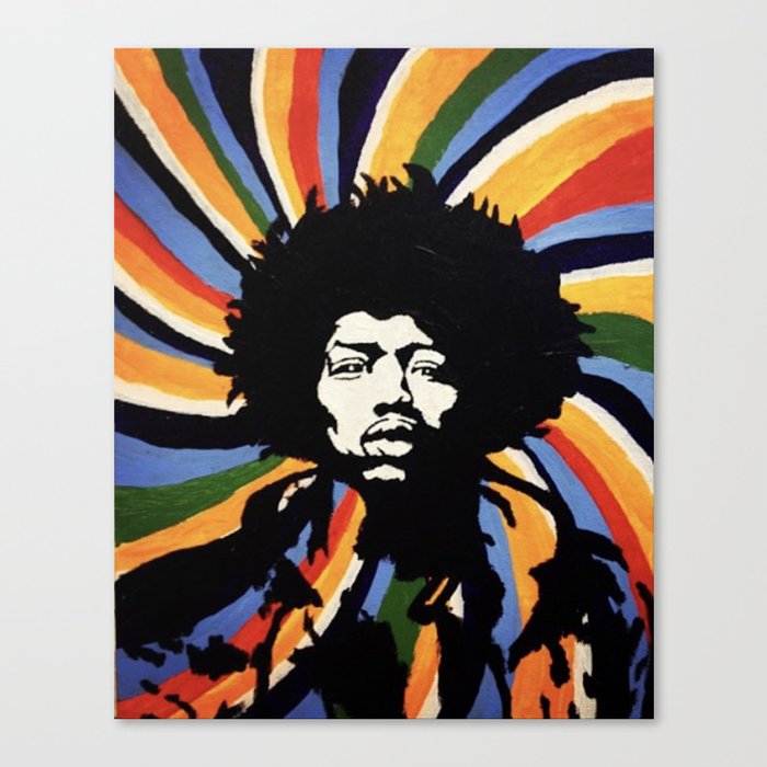 Jimi Hendrix Canvas Print By Milbornart Society6