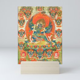 Thangka of Vajrakila and Diptachakra Mini Art Print
