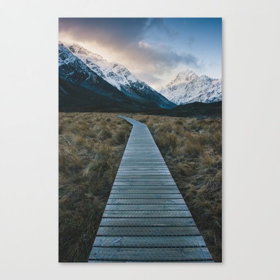 Pathway to Mount Cook Canvas Print