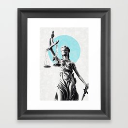 Lady of justice Framed Art Print