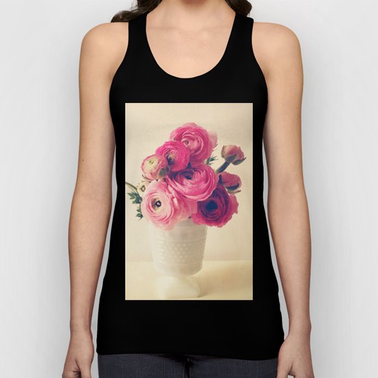 Cottage Flowers Unisex Tank Top