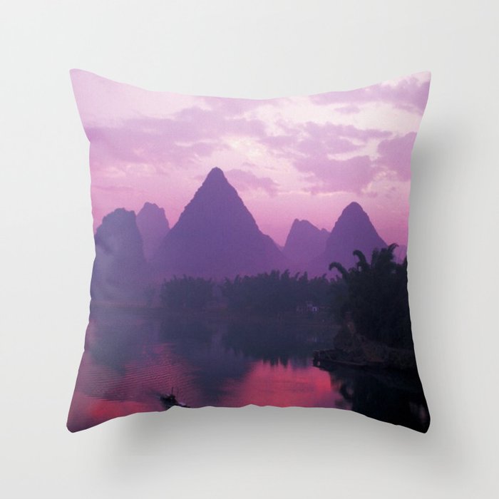 Purple Asia Throw Pillow By Jerbearrr Society6