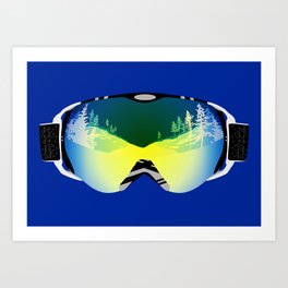 Ski goggles Art Print