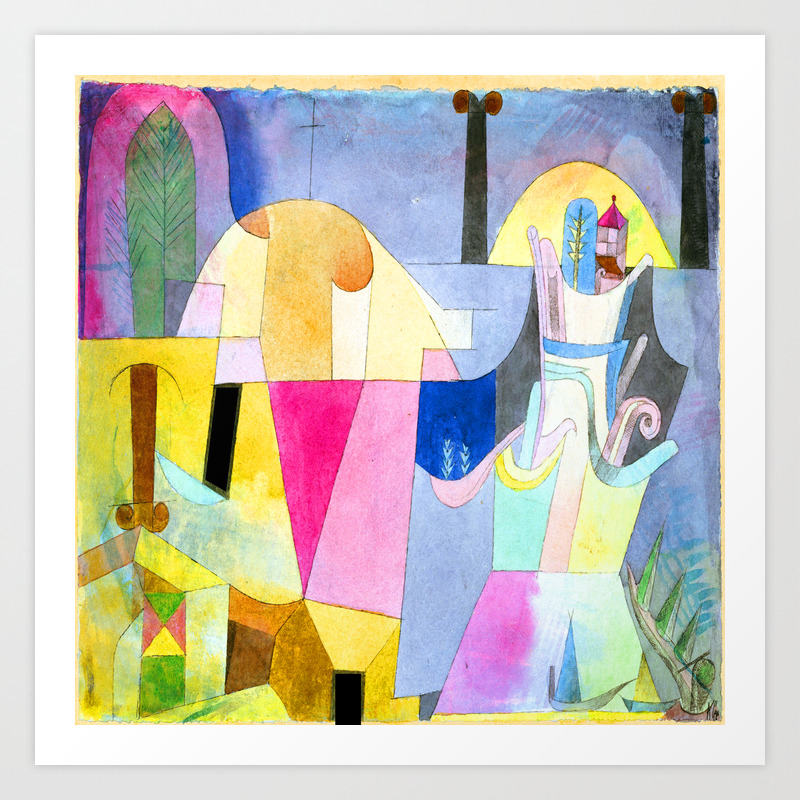 Paul Klee Black Columns In A Landscape Art Print By Jjbzz Society6