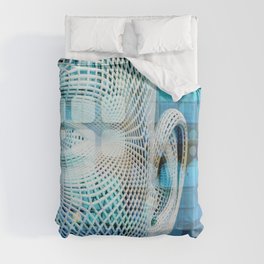 Data Science Machine Learning with Brain Technology Duvet Cover