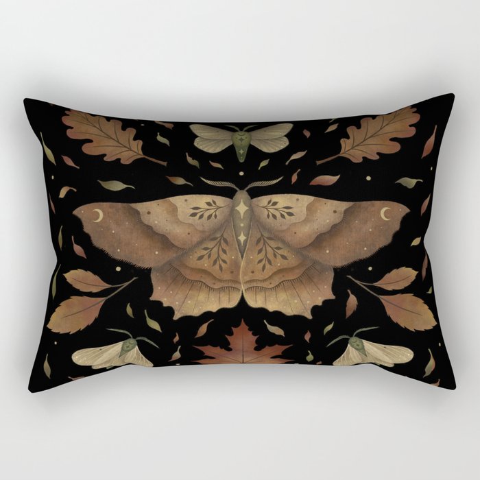 Autumn Moth Rectangular Pillow