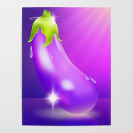 Fresh Eggplant Poster