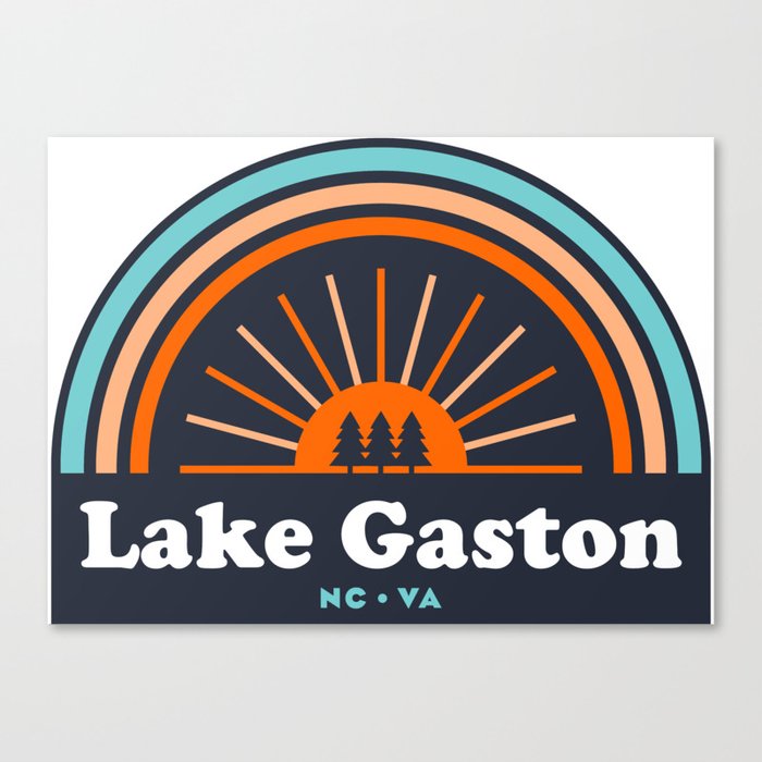 Lake Gaston North Carolina Virginia Rainbow Canvas Print