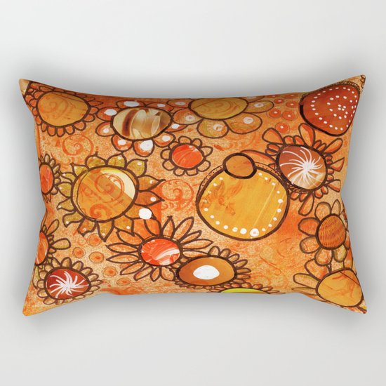 orange, yes Rectangular Pillow