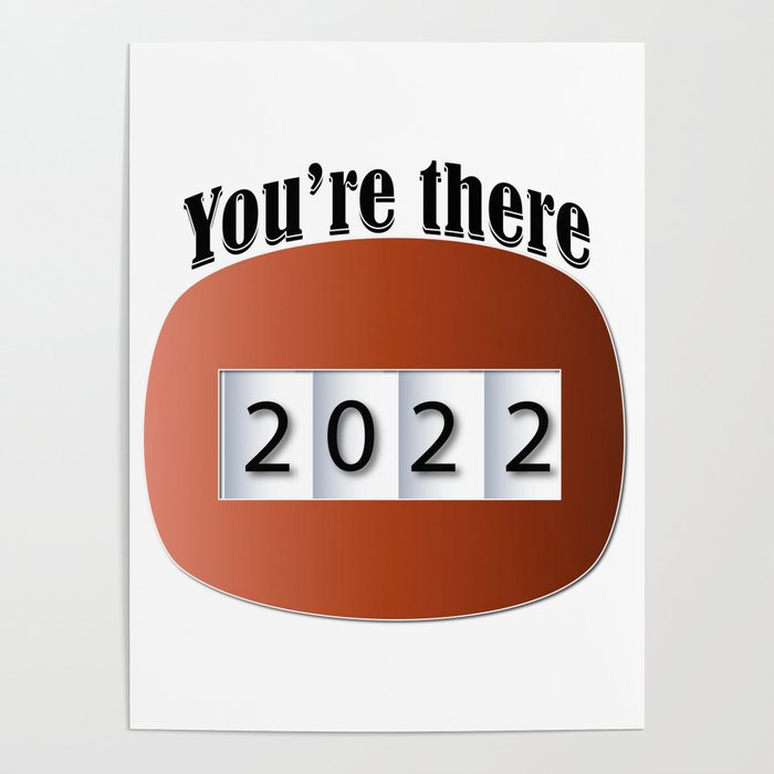 Welcome the new year 2022 Poster