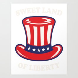 4th of July Independence Day American Art Print