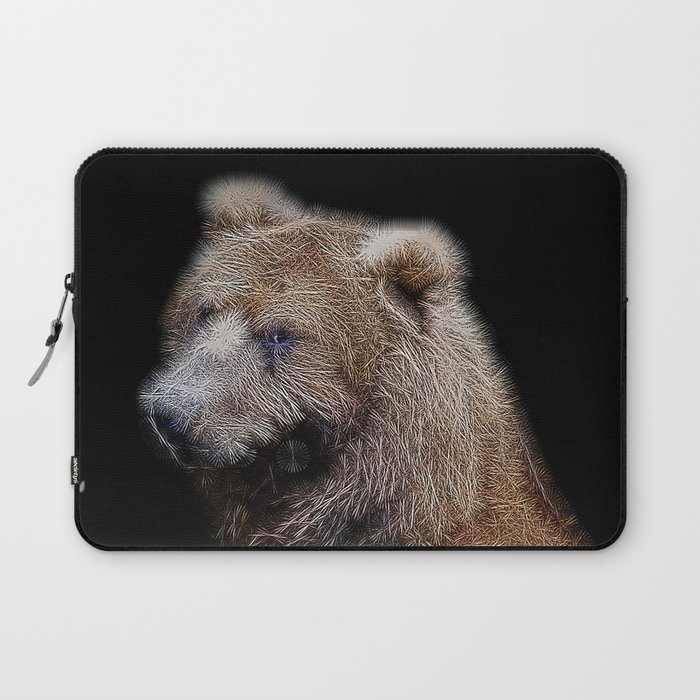 Spiked Brown Bear Laptop Sleeve