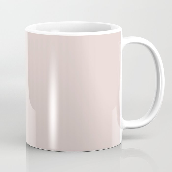 Pale Millennial Pink Solid Color Pairs PPG China Silk PPG1060-2 - All One Single Shade Hue Colour Coffee Mug