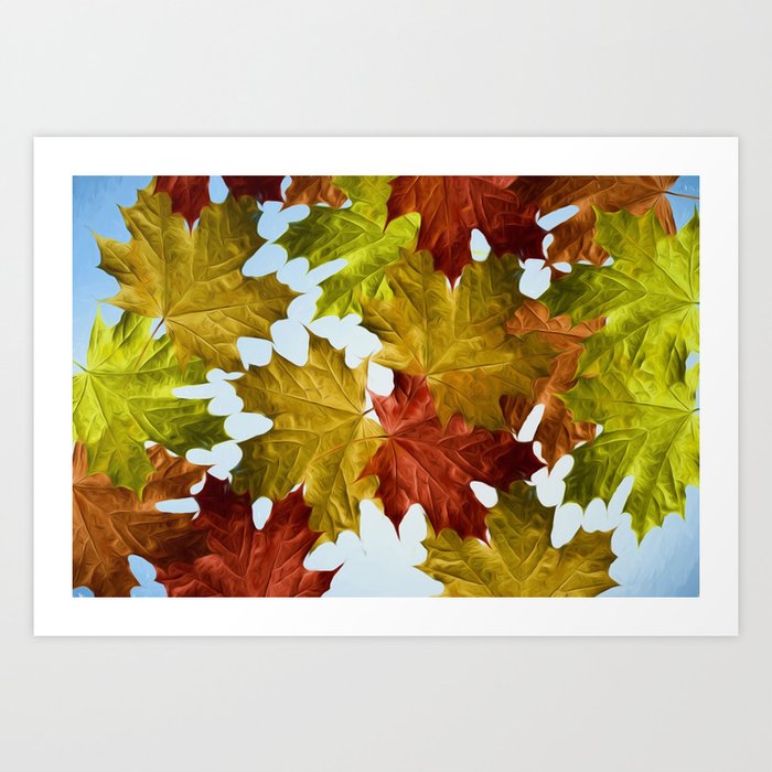 Autumn Leaf Brite Art Print