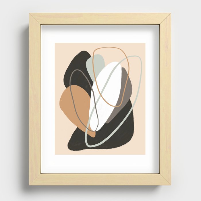 Abstract Stuff in the hat Recessed Framed Print