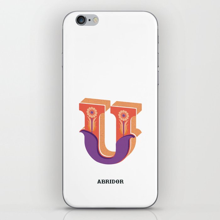 Abridor Type Design U iPhone Skin