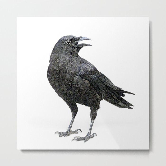 Black Crow Metal Print