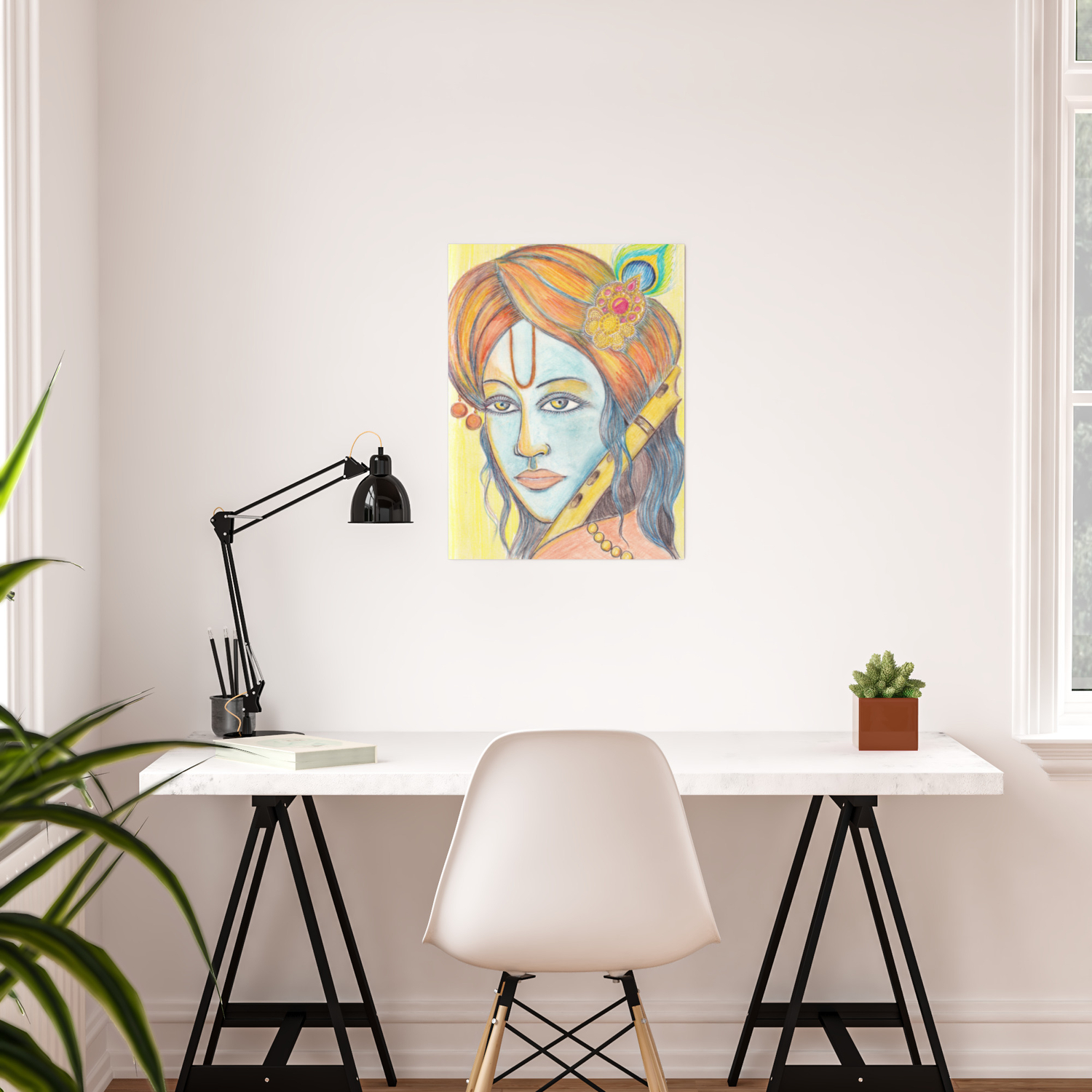 Lord Krishna Painting From Russia Poster By Jeshta Society6