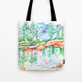 Colorful landscape Tote Bag