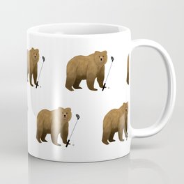 Bear Golf Coffee Mug