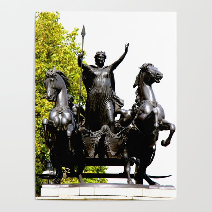 Boudicca and Charriot Poster