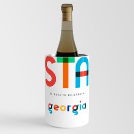 Augusta Georgia Mid Century, Pop Art, Mondrian Wine Chiller