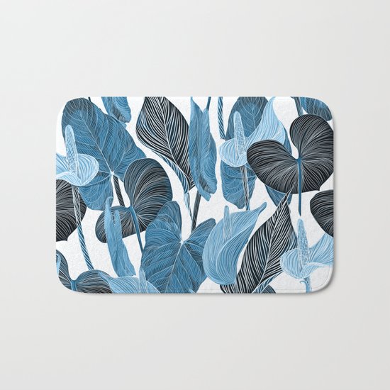 Lush Lily - chambray Bath Mat