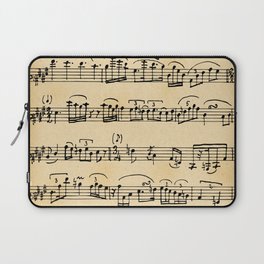 Antique Music Notes Laptop Sleeve