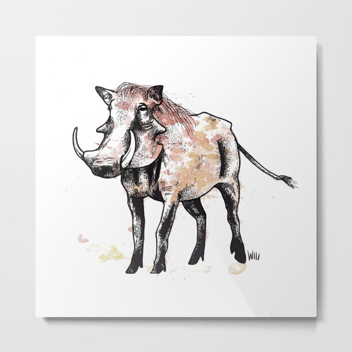 Warthog Metal Print