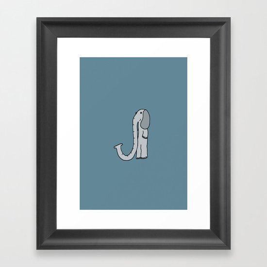 Letter J Framed Art Print