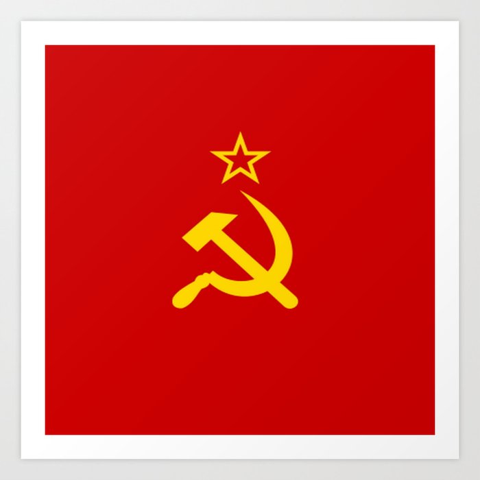 Flag of USSR Art Print