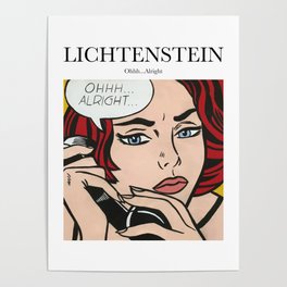 Lichtenstein - Ohhh...Alright Poster