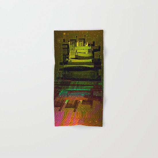 Building 08-07-16 / COSMIC MIRROR at NIGHT Hand & Bath Towel