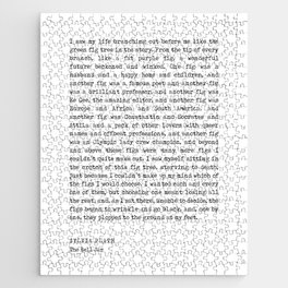 The Bell Jar - Sylvia Plath Quote - Literature - Typewriter Print 1 Jigsaw Puzzle