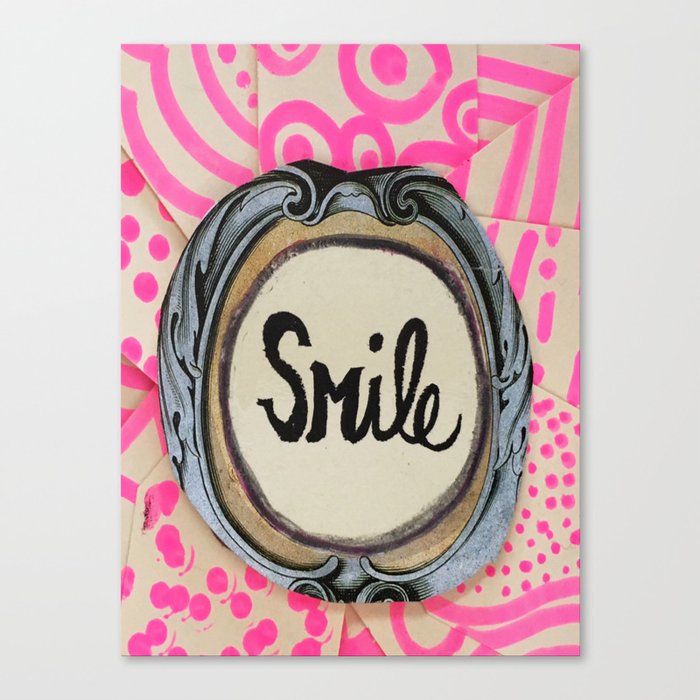 3 second smile Canvas Print