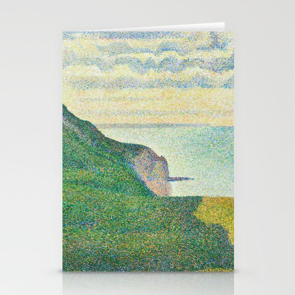 Georges Seurat, Seascape at Port-en-Bessin, Normandy, 1888 Stationery Cards