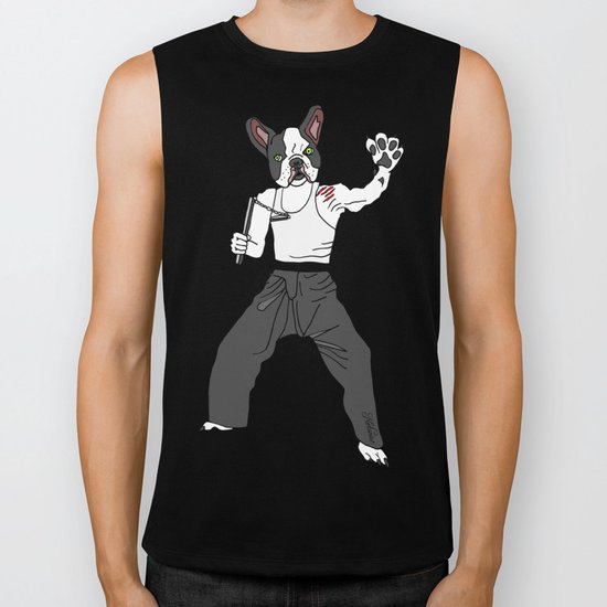 Kungfu Bulldog Lee Biker Tank