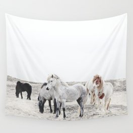 WILD AND FREE  1 - HORSES OF ICELAND Wall Tapestry