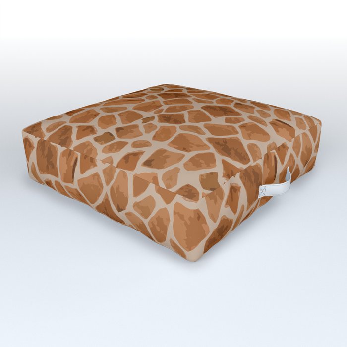 Giraffe Print Outdoor Floor Cushion