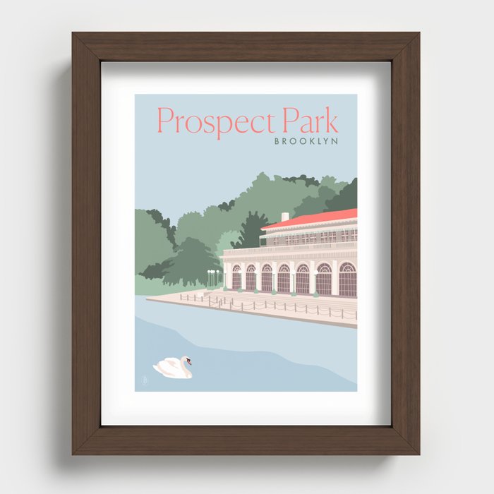 Prospect Park | Brooklyn New York City | Travel Print Recessed Framed Print