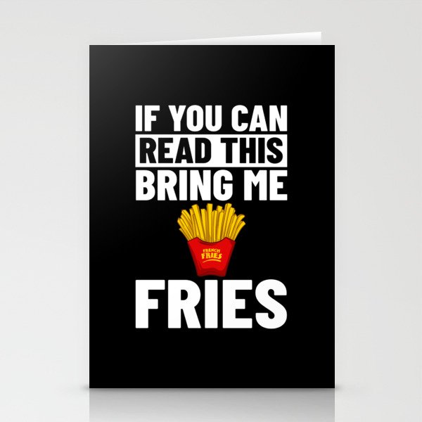 French Fries Fryer Cutter Recipe Oven Stationery Cards