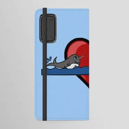 Narwhal Couple Android Wallet Case