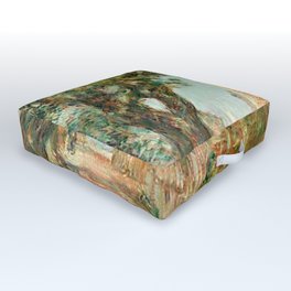 Classical Masterpiece 'Provincetown, Cape Cod' by Frederick Childe Hassam Outdoor Floor Cushion