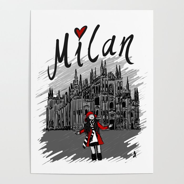 Milan - Travel Serie Poster