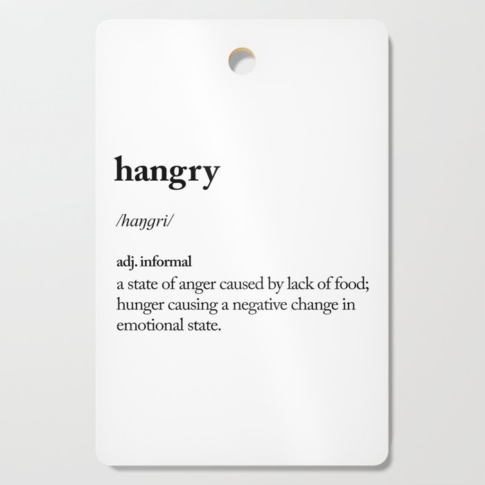 Hangry Black And White Contemporary Minimalism Typography Design