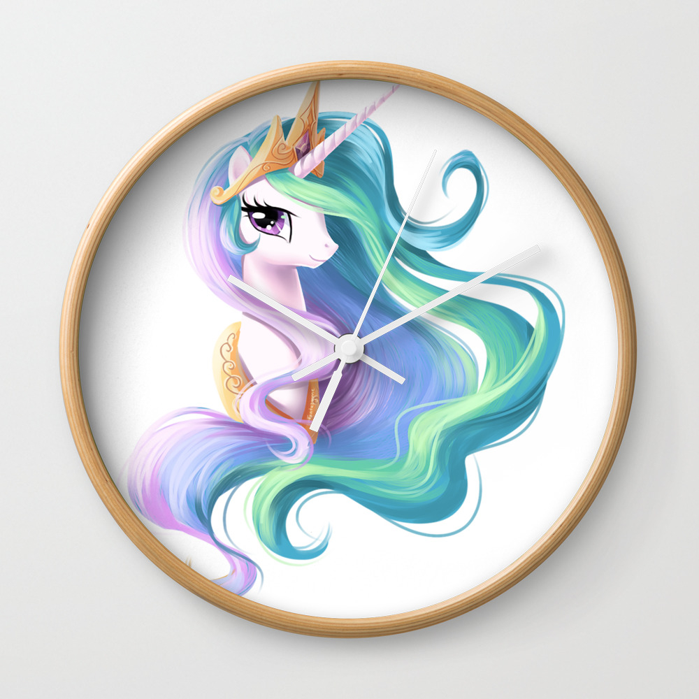 Beautiful Unicorn Drawing Wall Clock By Gomeans Society6