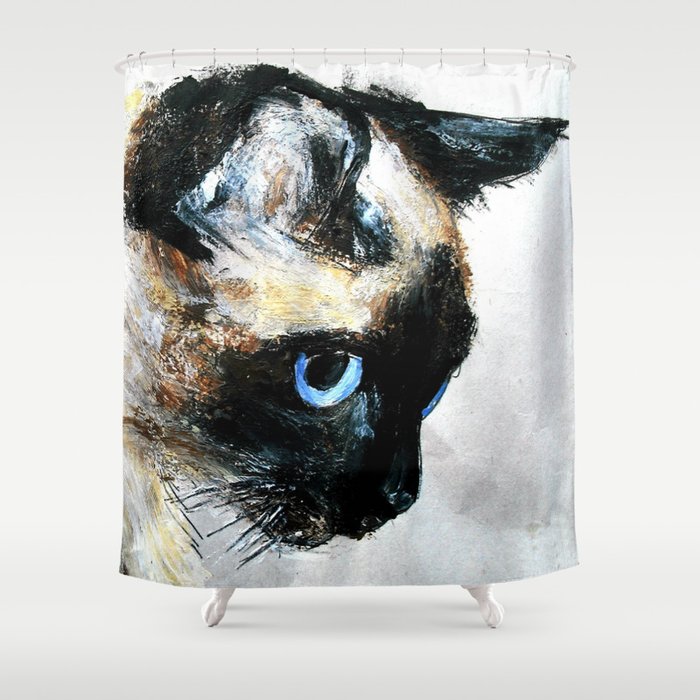 Siamese Cat Shower Curtain By Jamespeart Society6