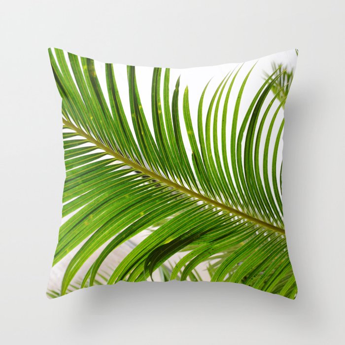 Tropical Palm print  Throw Pillow